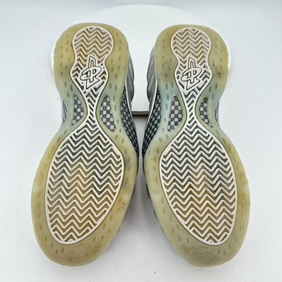 Nike Air Foamposite One Women Size 8 AA3963-100 Chrome White Silver Shoes - Picture 8 of 11